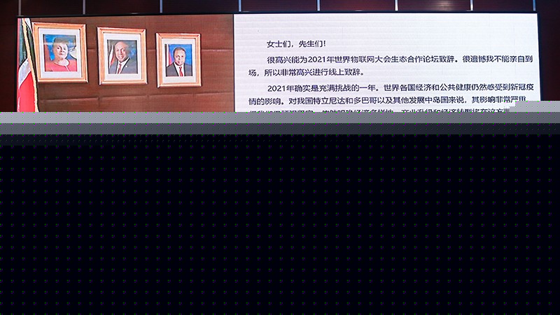特立尼达与多巴哥驻华大使馆临时代办艾德里安(Adrian Thomas)-AGIN国际厅大会生态合作论坛